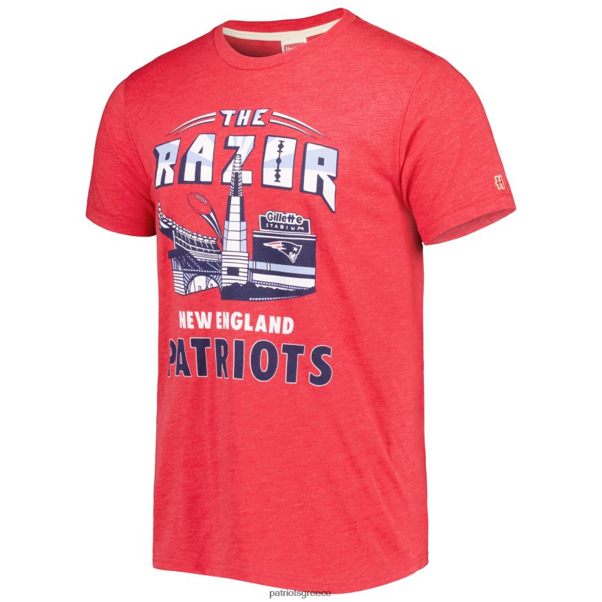 Patriots Jersey αφιέρωμα κόκκινο στάδιο μπλουζάκι tri-blend άνδρες είδη ένδυσης VPDHTZ2029