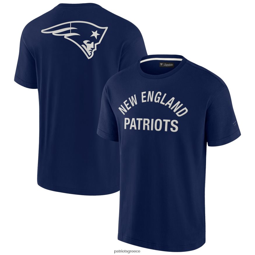 Patriots Jersey unisex fanatics signature navy σούπερ μαλακό κοντομάνικο μπλουζάκι άνδρες είδη ένδυσης VPDHTZ1787