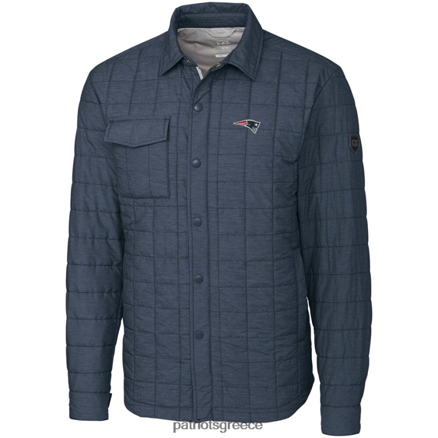 Patriots Jersey cutter & buck κάρβουνο μεγάλο & ψηλό πιο βροχερό μπουφάν πουκάμισο άνδρες είδη ένδυσης VPDHTZ2093