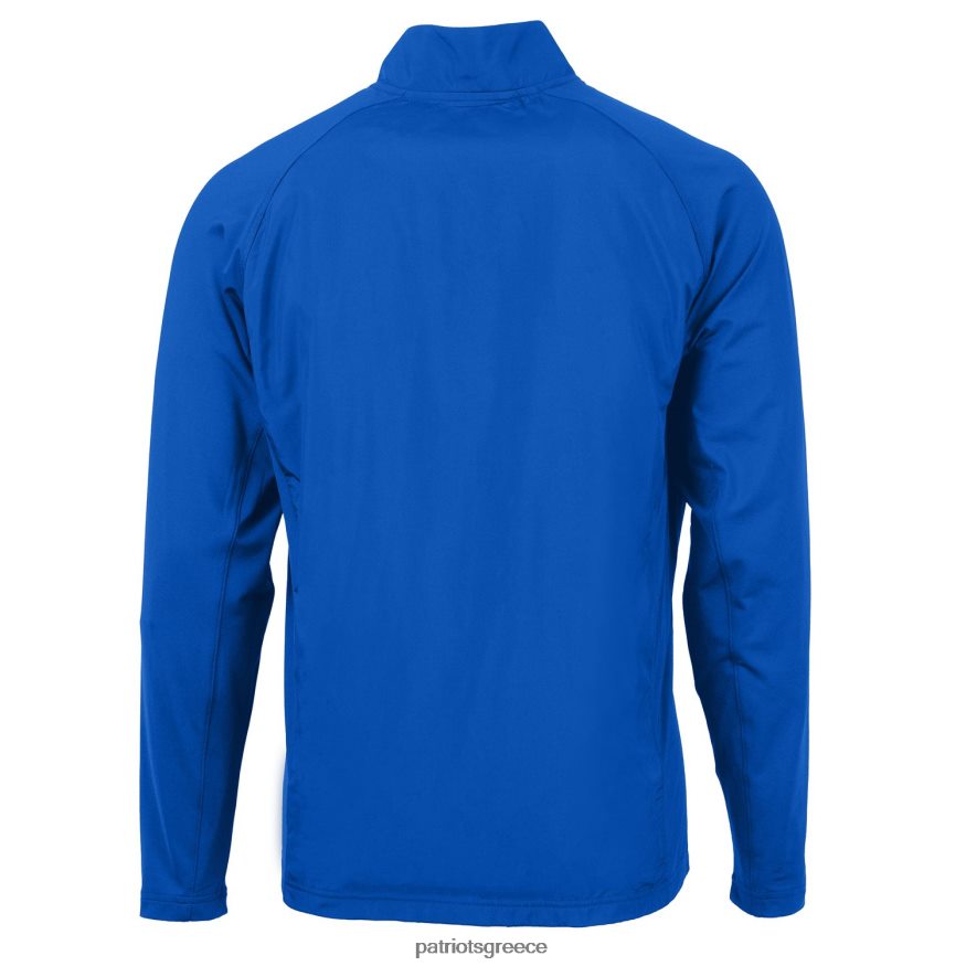 Patriots Jersey cutter & buck royal adapte eco knit υβριδικό ανακυκλωμένο μεγάλο και ψηλό σακάκι με φερμουάρ άνδρες είδη ένδυσης VPDHTZ2088