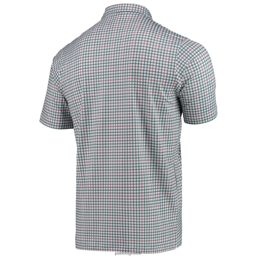 Patriots Jersey Αντίγκουα γκρι/ναυτικό πόλο με κουμπιά άνδρες είδη ένδυσης VPDHTZ1423