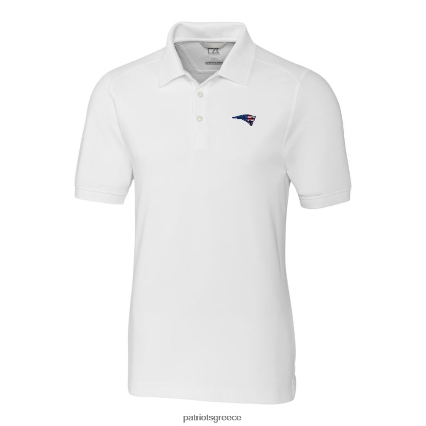 Patriots Jersey πλεονέκτημα κόφτη & μπακ άσπρη τριμελές πικέ πόλο άνδρες είδη ένδυσης VPDHTZ1523