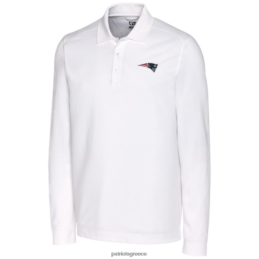 Patriots Jersey κόφτη & μπακ λευκό μεγάλο & ψηλό πλεονέκτημα μακρυμάνικο πόλο άνδρες είδη ένδυσης VPDHTZ1585