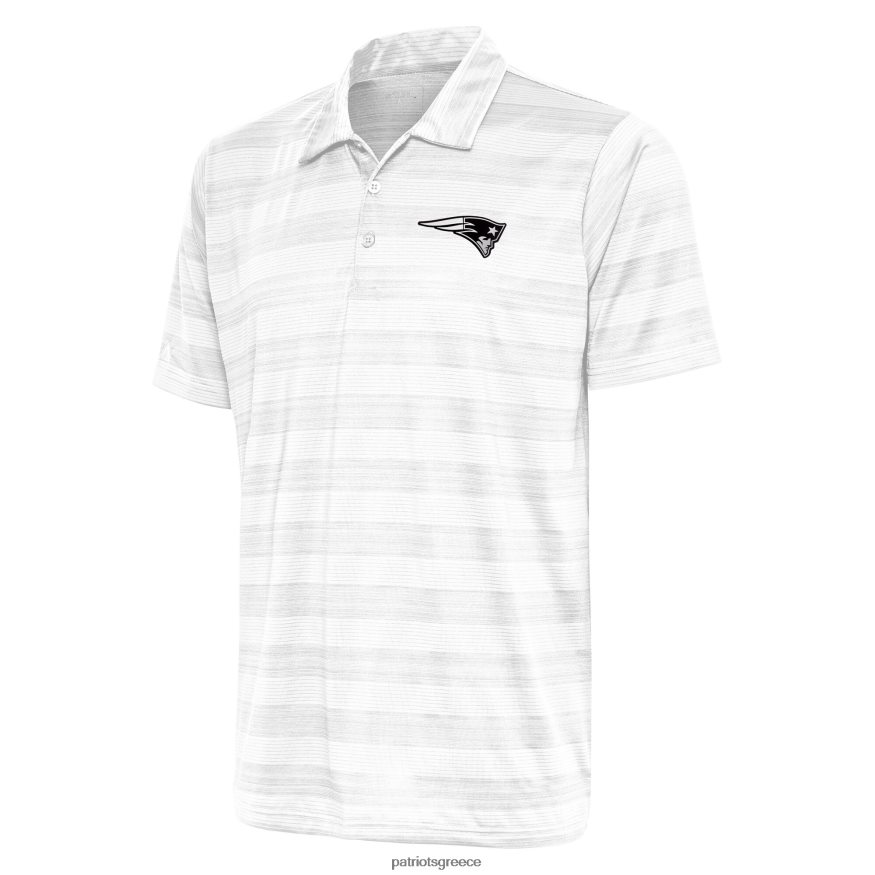 Patriots Jersey antigua λευκό μεταλλικό λογότυπο πυξίδα πόλο άνδρες είδη ένδυσης VPDHTZ1512