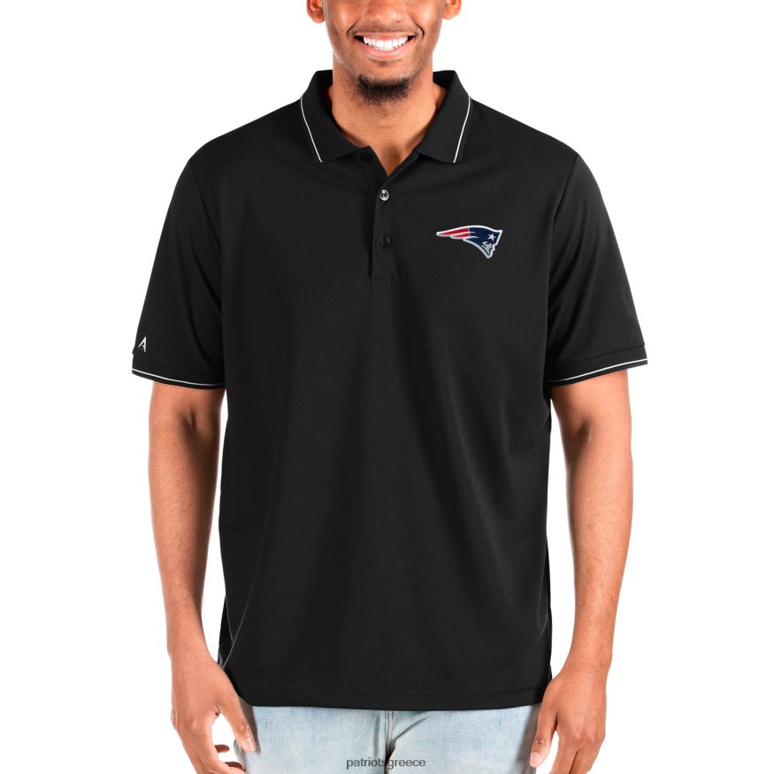 Patriots Jersey antigua black big & ψηλό εύπορο πόλο άνδρες είδη ένδυσης VPDHTZ1447