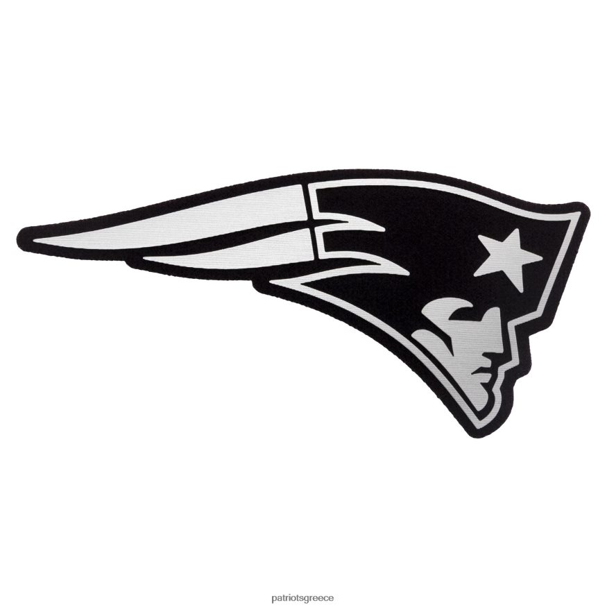 Patriots Jersey antigua μαύρο/γκρι μεταλλικό λογότυπο nova polo άνδρες είδη ένδυσης VPDHTZ1413