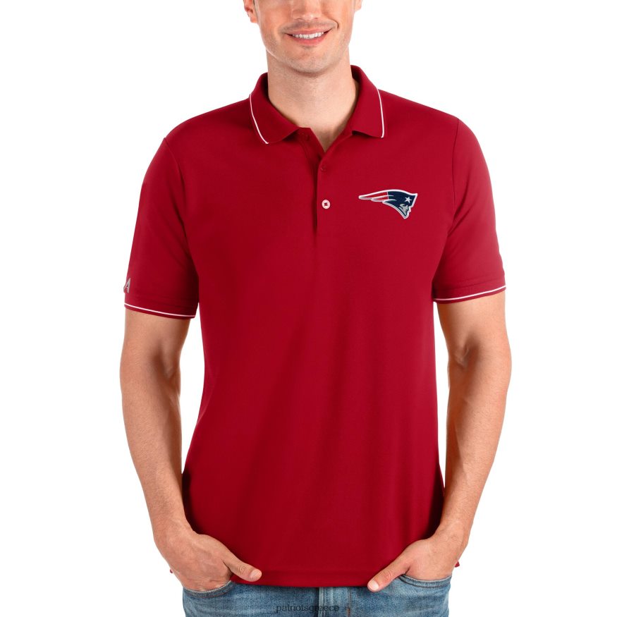 Patriots Jersey antigua red affluent polo άνδρες είδη ένδυσης VPDHTZ1370