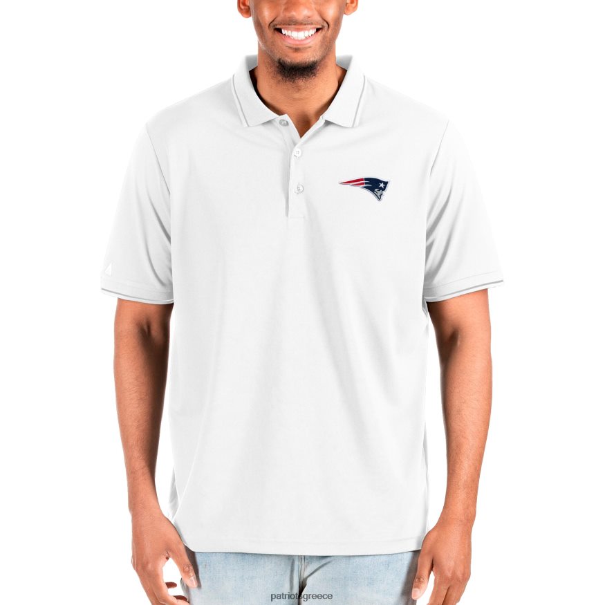 Patriots Jersey antigua white μεγάλο & ψηλό εύπορο πόλο άνδρες είδη ένδυσης VPDHTZ1452