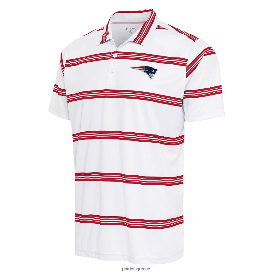 Patriots Jersey antigua white/red groove polo άνδρες είδη ένδυσης VPDHTZ1515