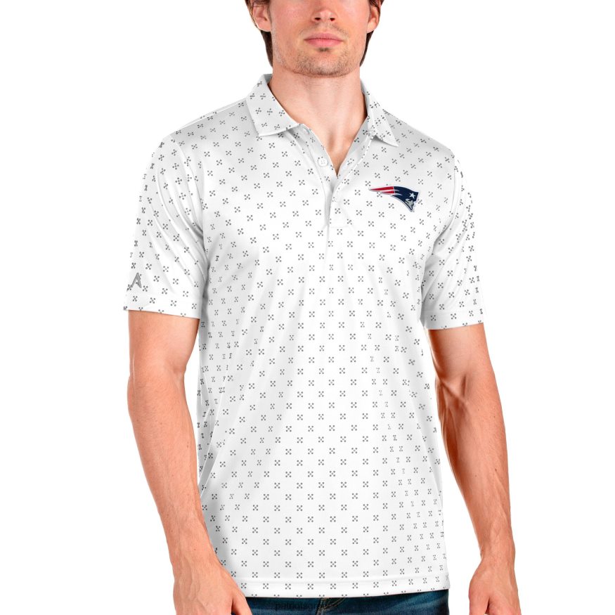 Patriots Jersey antigua white spark polo άνδρες είδη ένδυσης VPDHTZ1476