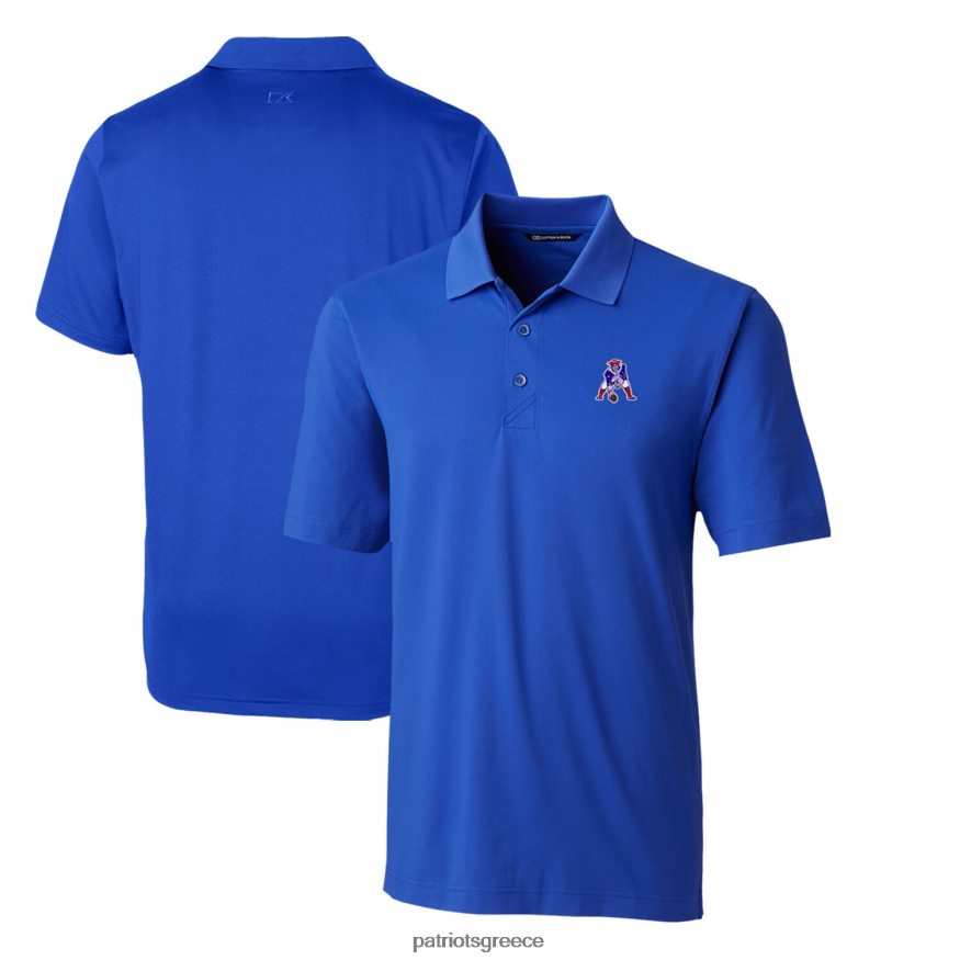 Patriots Jersey cutter & buck blue throwback logo forge stretch polo άνδρες είδη ένδυσης VPDHTZ1562