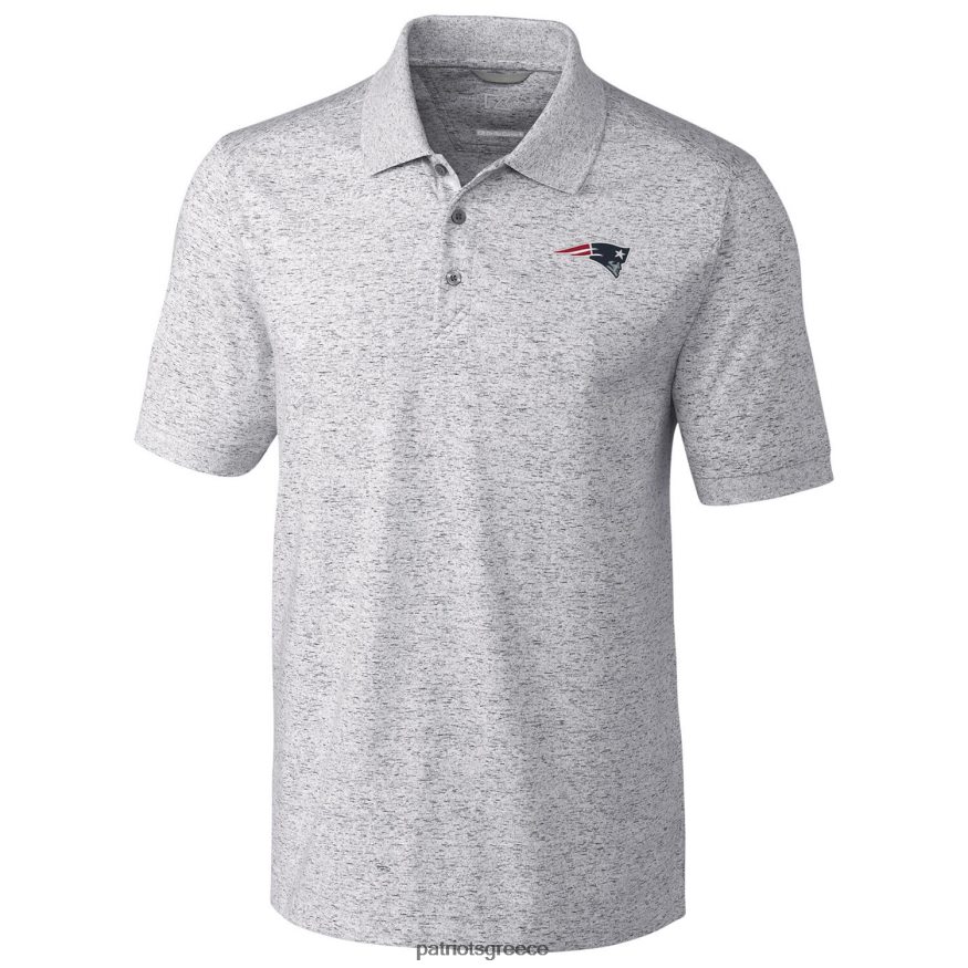 Patriots Jersey cutter & buck grey μεγάλο & ψηλό πλεονέκτημα space dye polo άνδρες είδη ένδυσης VPDHTZ1412