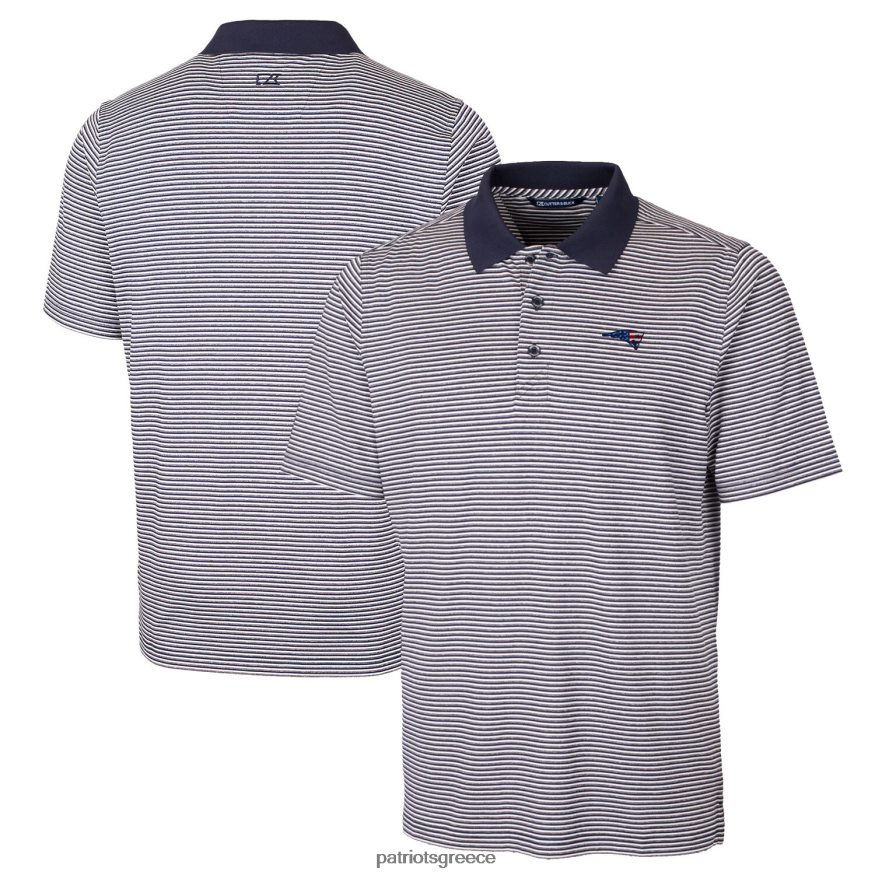 Patriots Jersey cutter & buck navy big & tall forge tonal stripe stretch polo άνδρες είδη ένδυσης VPDHTZ1581