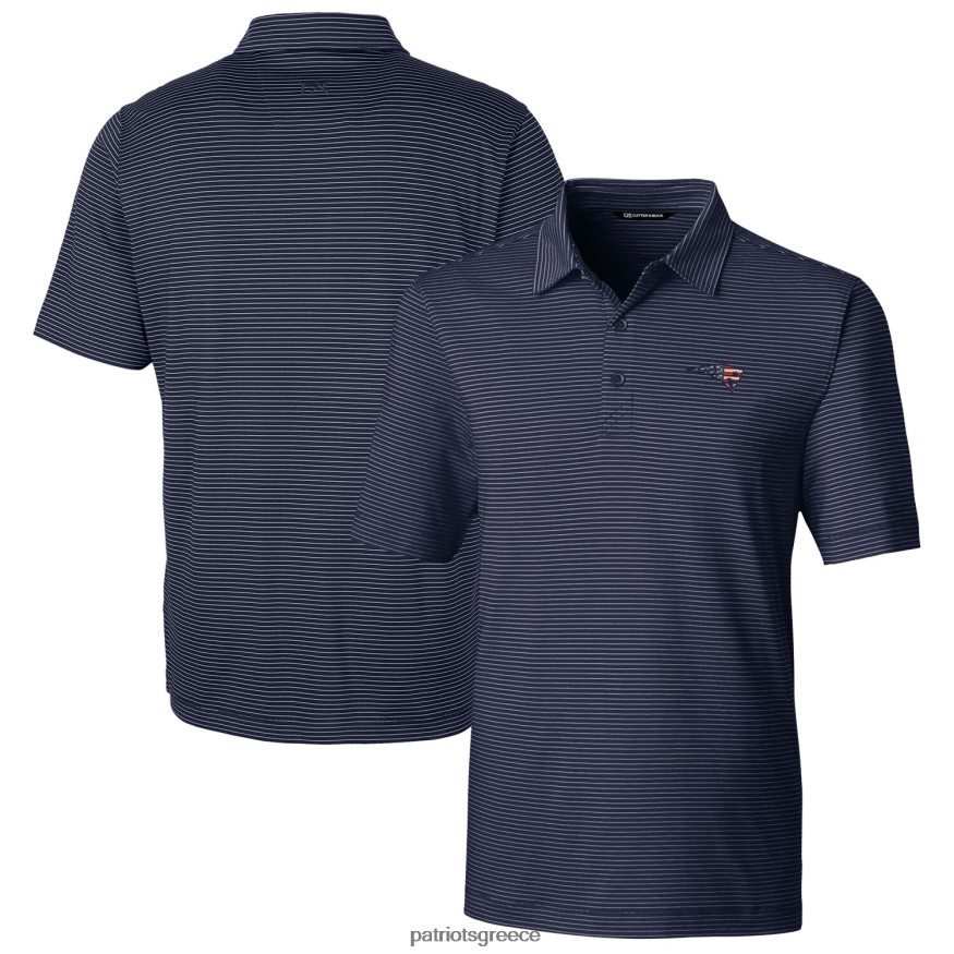 Patriots Jersey cutter & buck navy forge pencil stripe polo άνδρες είδη ένδυσης VPDHTZ1556