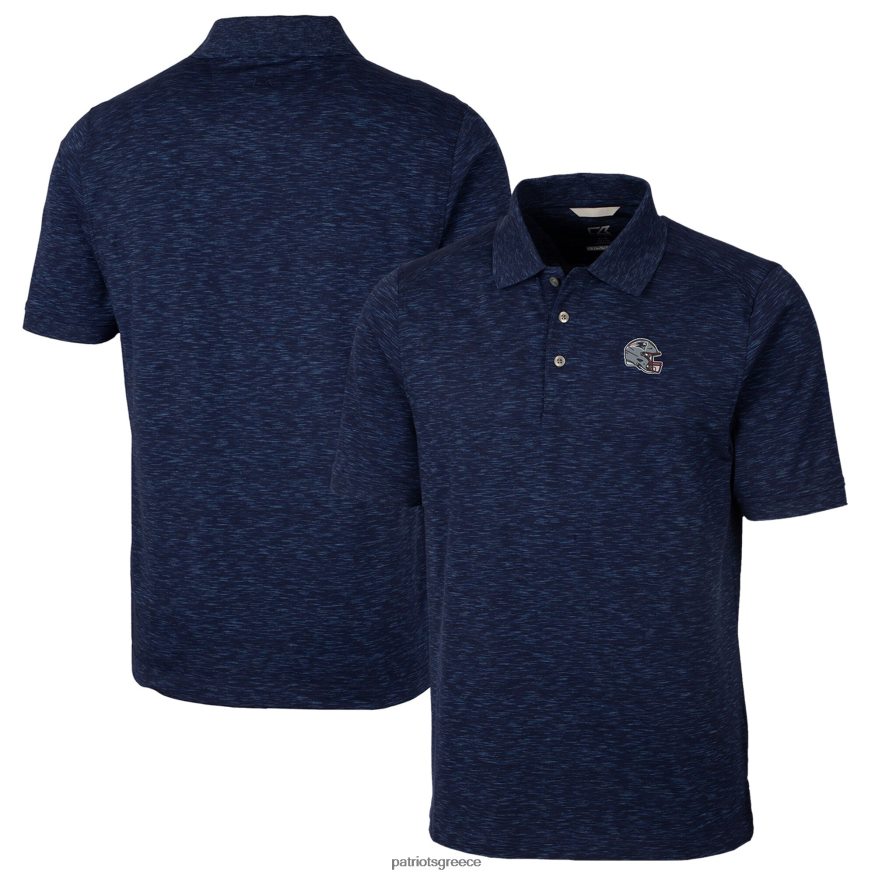Patriots Jersey cutter & buck navy κράνος πλεονέκτημα space dye tri-blend polo άνδρες είδη ένδυσης VPDHTZ1302