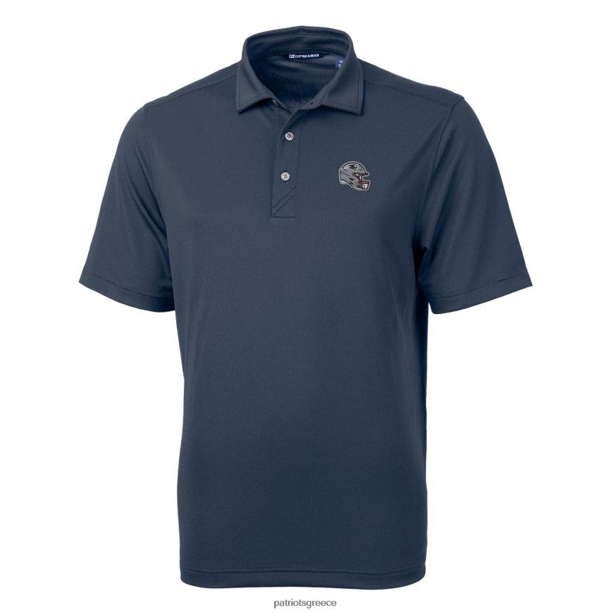 Patriots Jersey cutter & buck navy κράνος virtue eco pique ανακυκλωμένο πόλο άνδρες είδη ένδυσης VPDHTZ1367