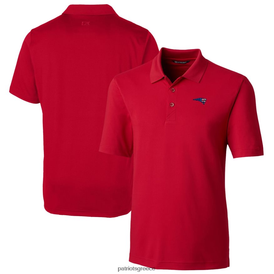Patriots Jersey cutter & buck red big & ψηλό forge stretch polo άνδρες είδη ένδυσης VPDHTZ1491
