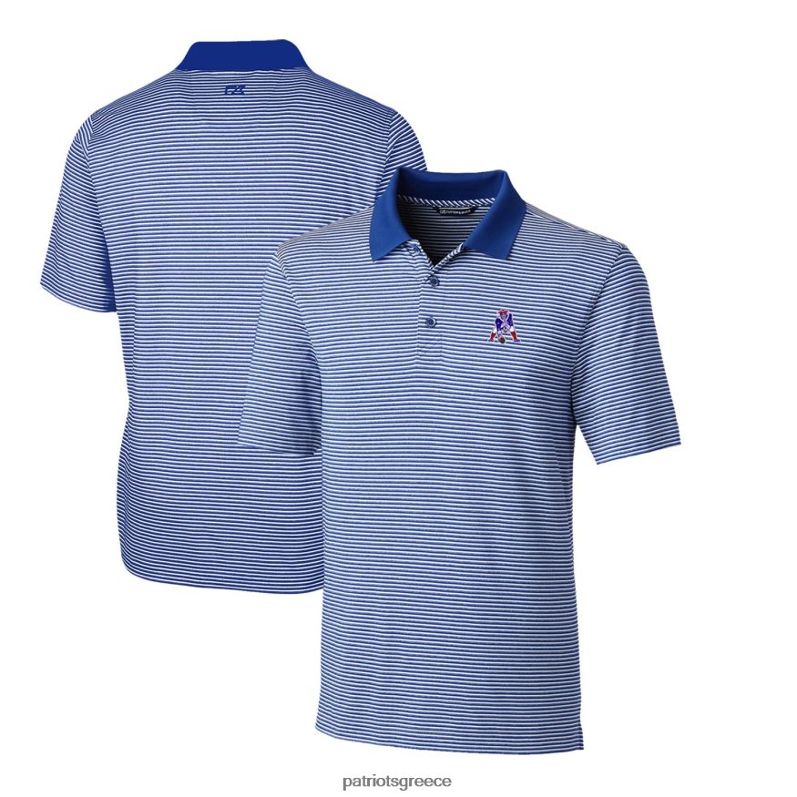 Patriots Jersey cutter & buck royal throwback logo σφυρηλάτηση τονικών λωρίδων stretch polo άνδρες είδη ένδυσης VPDHTZ1344
