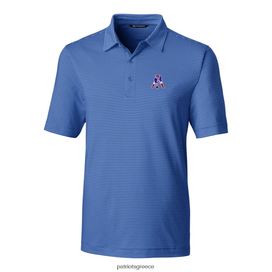 Patriots Jersey cutter & buck μπλε λογότυπο μολύβι λωρίδα stretch polo άνδρες είδη ένδυσης VPDHTZ1389