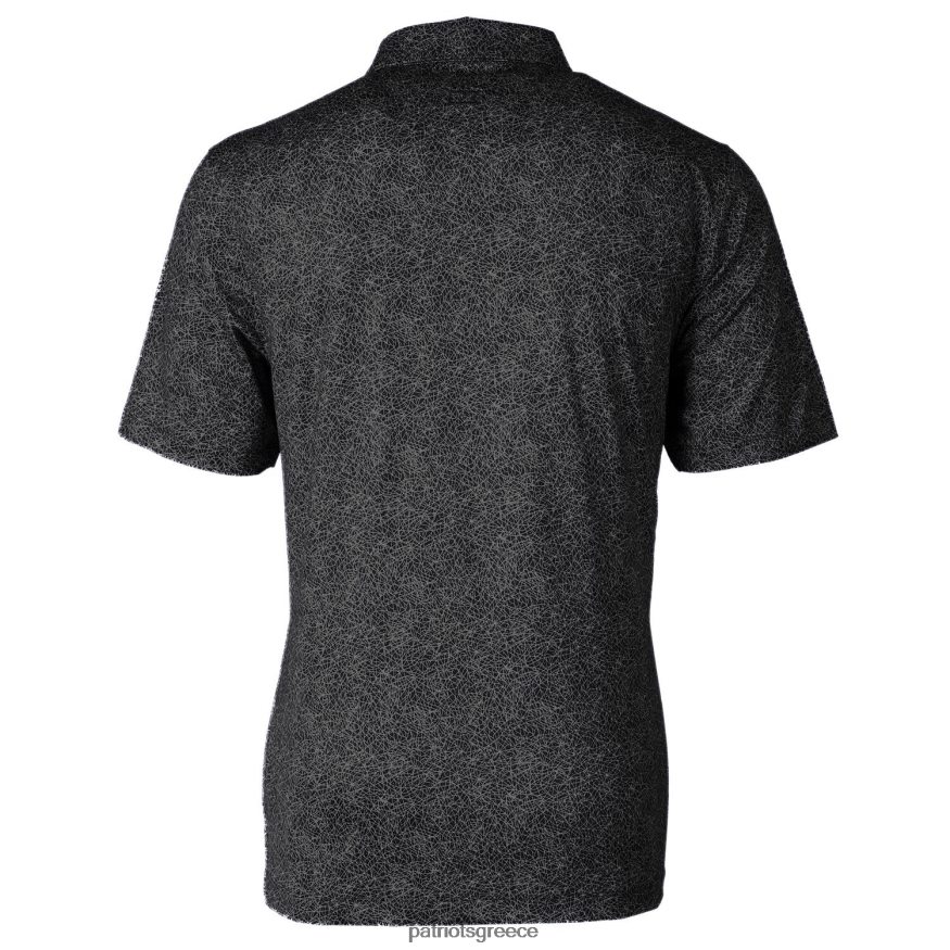 Patriots Jersey cutter & buck μαύρο λογότυπο λούτσων αστερισμός stretch polo άνδρες είδη ένδυσης VPDHTZ1554