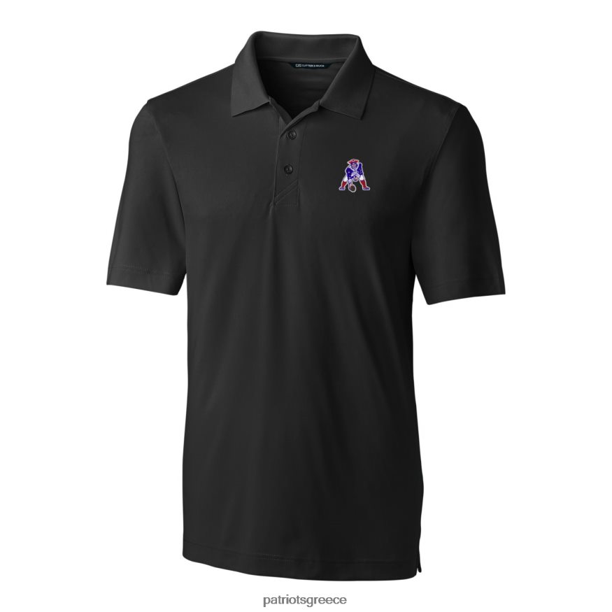 Patriots Jersey cutter & buck μαύρο λογότυπο σφυρηλάτησης stretch polo άνδρες είδη ένδυσης VPDHTZ1565