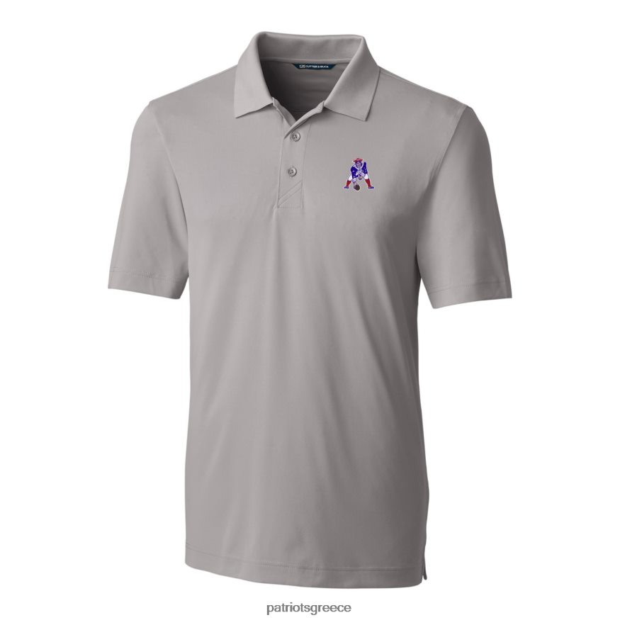 Patriots Jersey cutter & buck γκρι λογότυπο σφυρηλάτηση stretch polo άνδρες είδη ένδυσης VPDHTZ1566