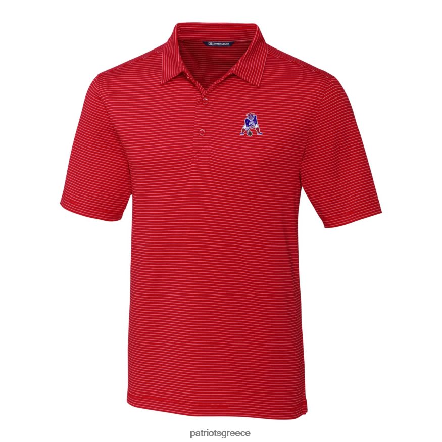 Patriots Jersey cutter & buck κόκκινο λογότυπο μολύβι λωρίδα stretch polo άνδρες είδη ένδυσης VPDHTZ1600