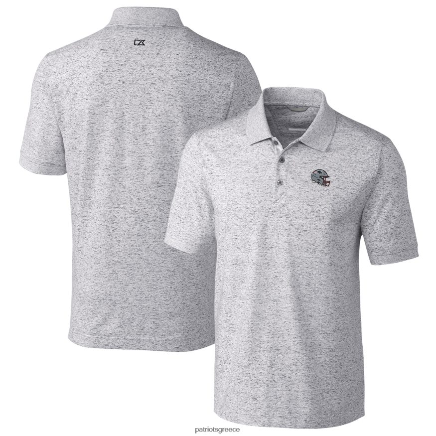 Patriots Jersey cutter & buck γκρι κράνος πλεονέκτημα διαστημικής βαφής tri-blend polo άνδρες είδη ένδυσης VPDHTZ1300