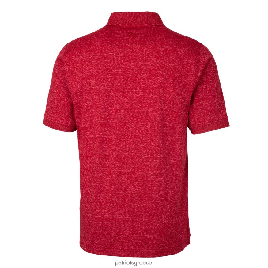 Patriots Jersey cutter & buck κόκκινο μεγάλο & ψηλό πλεονέκτημα tri-blend space dye polo άνδρες είδη ένδυσης VPDHTZ1397