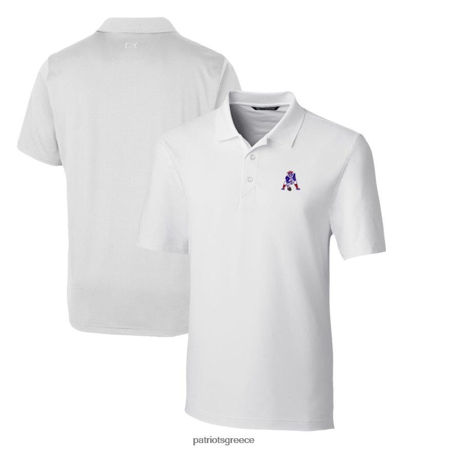 Patriots Jersey cutter & buck white throwback logo forge stretch polo άνδρες είδη ένδυσης VPDHTZ1561