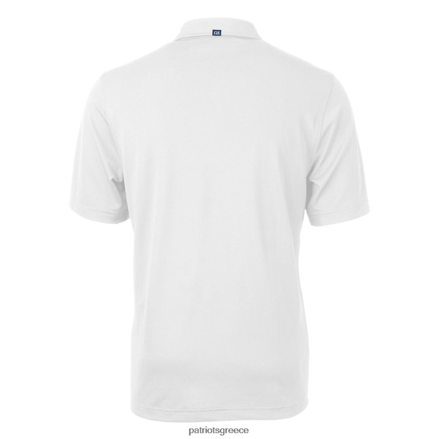 Patriots Jersey cutter & buck white throwback logo virtue eco pique ανακυκλωμένο μεγάλο και ψηλό πόλο άνδρες είδη ένδυσης VPDHTZ1540