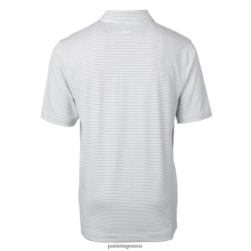 Patriots Jersey cutter & buck white throwback λογότυπο μεγάλο & ψηλό σφυρήλατο μολύβι λωρίδα stretch polo άνδρες είδη ένδυσης VPDHTZ1595