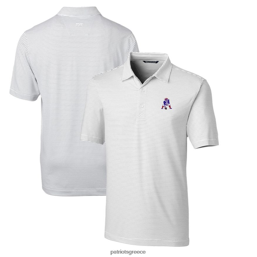 Patriots Jersey cutter & buck white throwback λογότυπο σφυρήλατο μολύβι λωρίδα stretch polo άνδρες είδη ένδυσης VPDHTZ1602