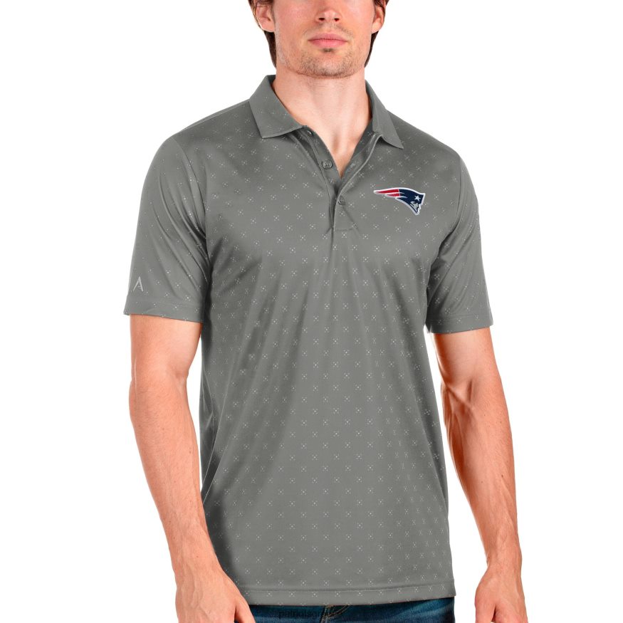 Patriots Jersey spark polo χάλυβα antigua άνδρες είδη ένδυσης VPDHTZ1477