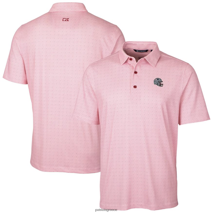 Patriots Jersey κόφτη & λάστιχο κόκκινο κράνος λούτσο με διπλή κουκκίδα stretch polo άνδρες είδη ένδυσης VPDHTZ1275