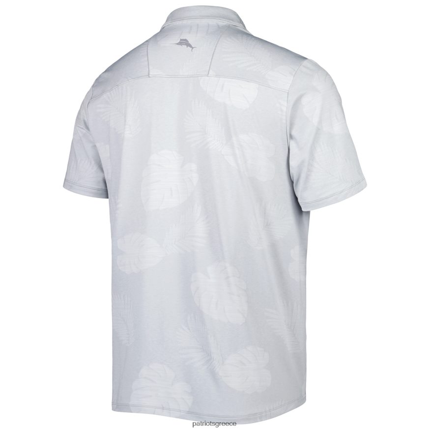 Patriots Jersey tommy bahama grey throwback delray frond islandzone polo άνδρες είδη ένδυσης VPDHTZ1354