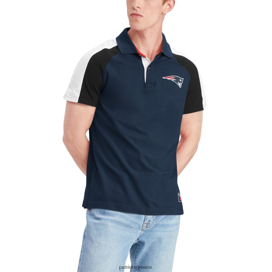 Patriots Jersey tommy hilfiger navy/white holden raglan polo άνδρες είδη ένδυσης VPDHTZ1324