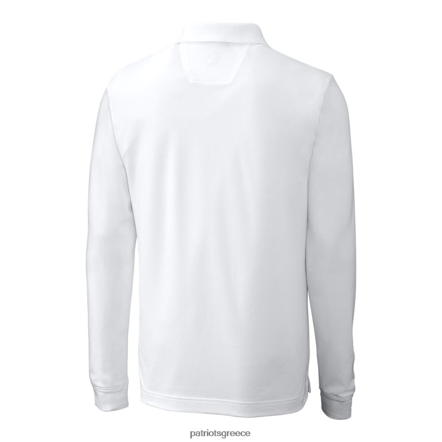 Patriots Jersey κόφτη & ασπρόμαυρο μεγάλο και ψηλό πλεονέκτημα tri-blend pique μακρυμάνικο πόλο άνδρες είδη ένδυσης VPDHTZ1605