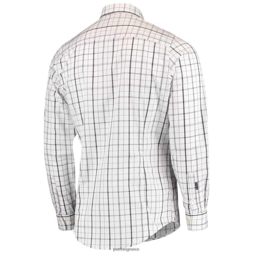 Patriots Jersey Antigua λευκό/ναυτικό έντονο πουκάμισο με μακρυμάνικο κουμπιά άνδρες είδη ένδυσης VPDHTZ1677