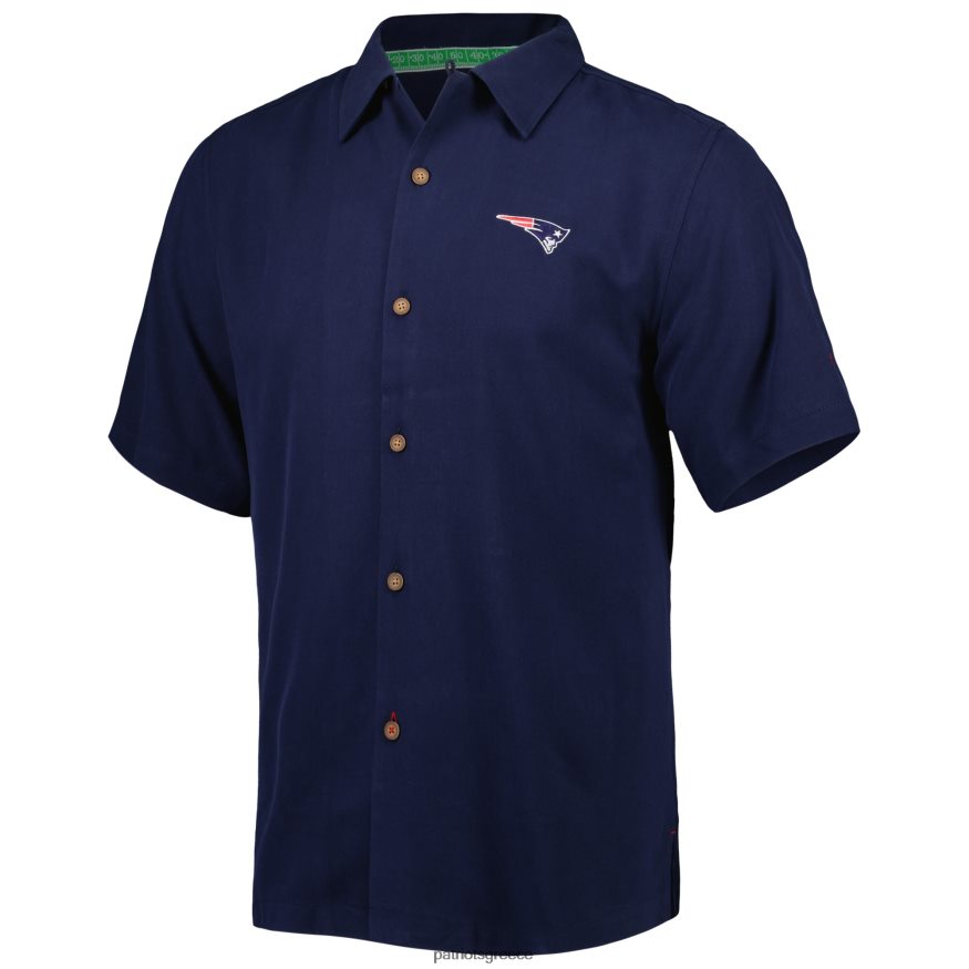 Patriots Jersey Tommy bahama navy top του παιχνιδιού σου πουκάμισο με κουμπιά άνδρες είδη ένδυσης VPDHTZ1638