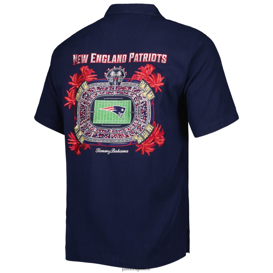 Patriots Jersey Tommy bahama navy top του παιχνιδιού σου πουκάμισο με κουμπιά άνδρες είδη ένδυσης VPDHTZ1638