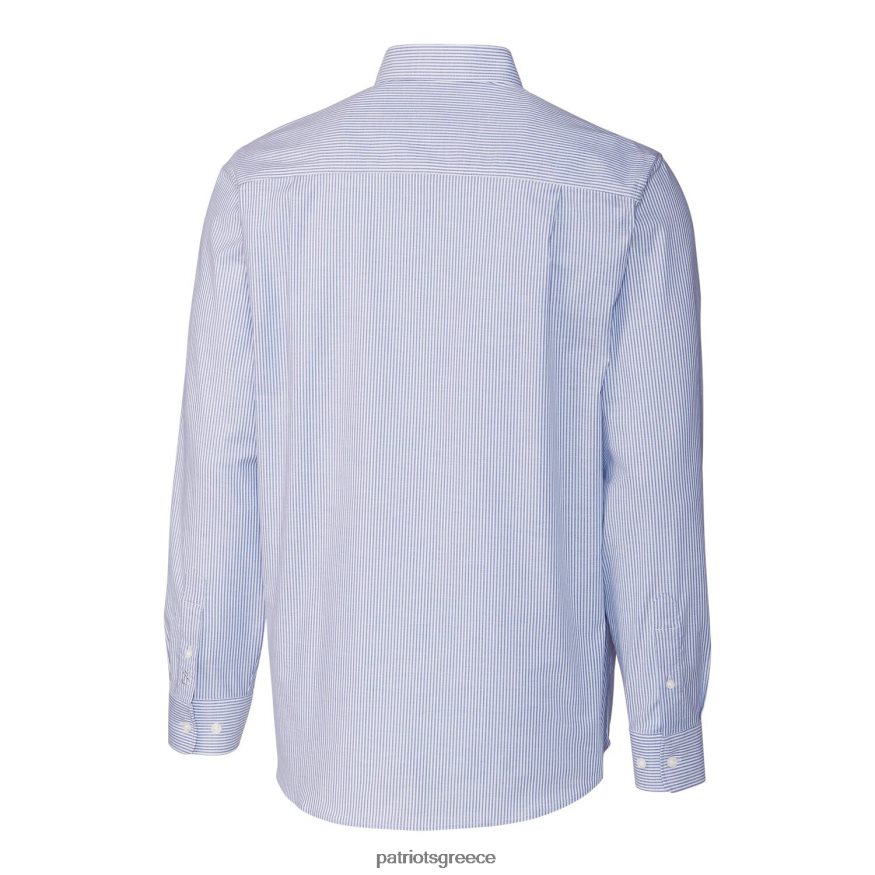 Patriots Jersey πουκάμισο με μακρυμάνικο μακρυμάνικο πουκάμισο με κουμπιά πουκάμισο με λωρίδες και ψηλό μπλουζάκι άνδρες είδη ένδυσης VPDHTZ1665