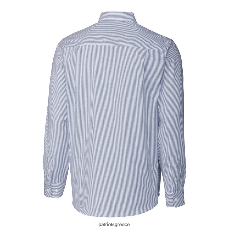 Patriots Jersey Πουκάμισο με μακρυμάνικο με κουμπιά με κουμπιά με μακρυμάνικο λουράκι και λογότυπο με λουράκι άνδρες είδη ένδυσης VPDHTZ1676