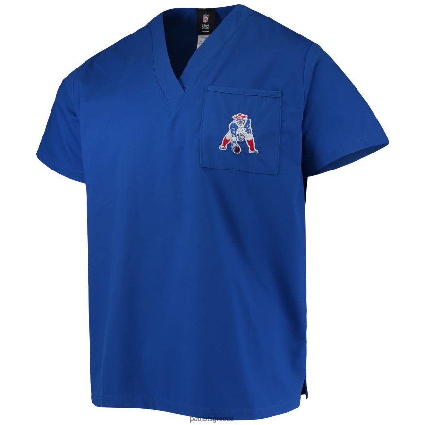 Patriots Jersey concepts sport royal με λαιμόκοψη scrub top άνδρες είδη ένδυσης VPDHTZ1645
