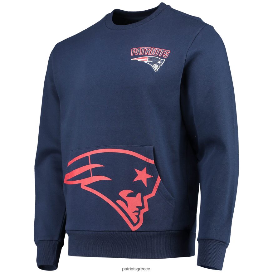 Patriots Jersey πουλόβερ πουλόβερ τσέπης foco navy άνδρες είδη ένδυσης VPDHTZ1647