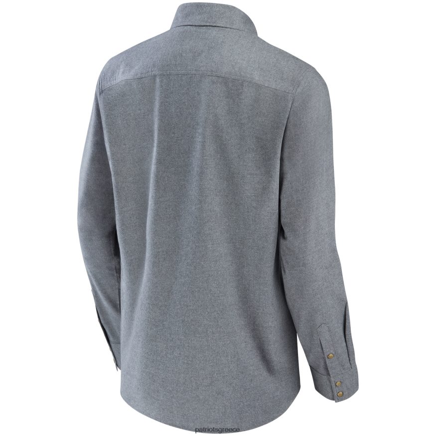 Patriots Jersey nfl x Darius rucker συλλογή από φανατικά γκρι μακρυμάνικο πουκάμισο με κουμπιά άνδρες είδη ένδυσης VPDHTZ1650