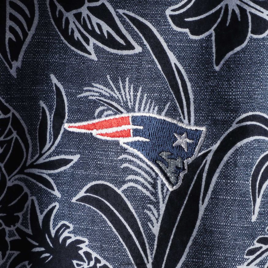 Patriots Jersey Πλεκτό πουκάμισο με κουμπιά tommy bahama navy tiki luau άνδρες είδη ένδυσης VPDHTZ1653