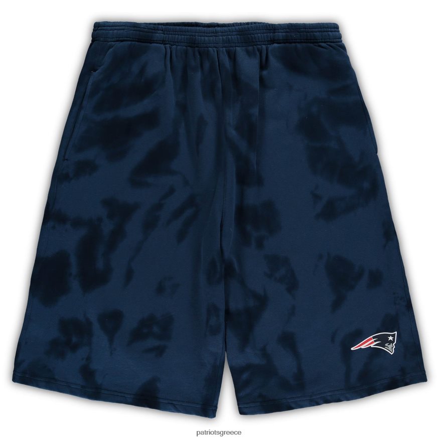 Patriots Jersey navy μεγάλο & ψηλό tie-dye σορτς άνδρες είδη ένδυσης VPDHTZ1722