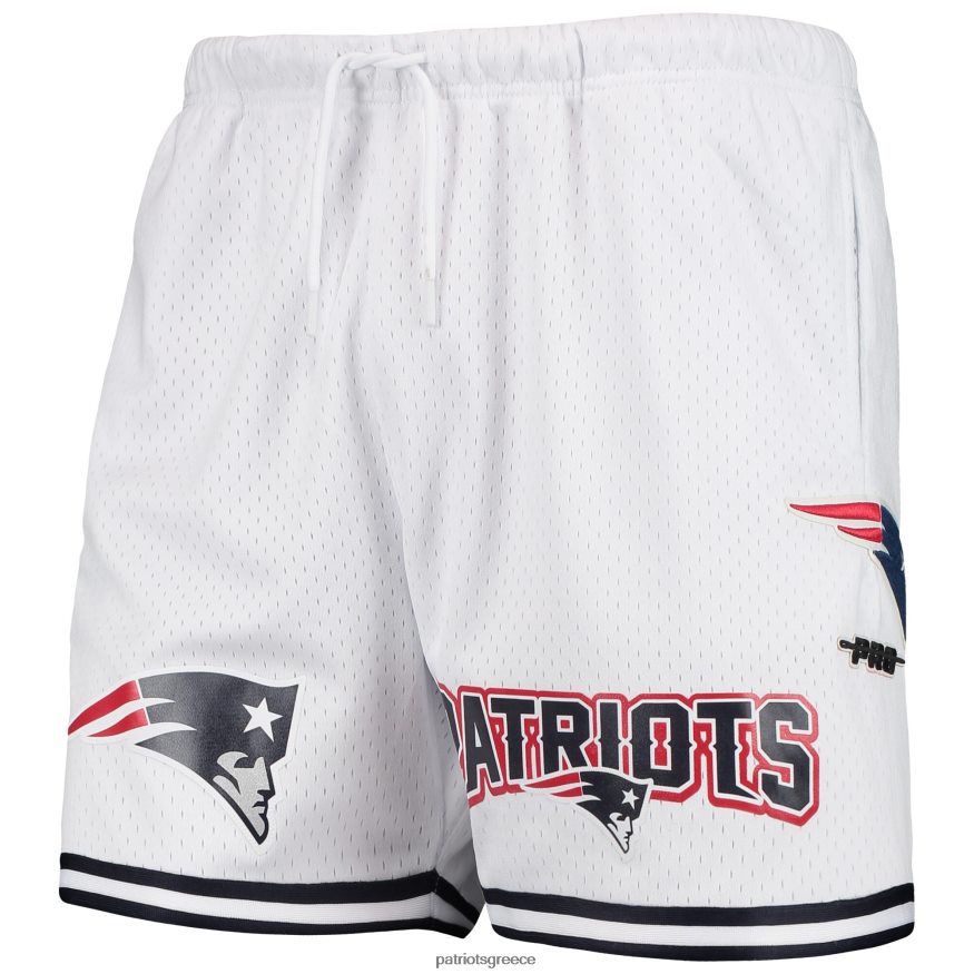 Patriots Jersey pro standard λευκό διχτυωτό σορτς άνδρες είδη ένδυσης VPDHTZ1714