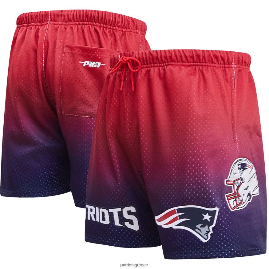 Patriots Jersey pro standard ναυτικό/κόκκινο σορτς ombre mesh άνδρες είδη ένδυσης VPDHTZ1711
